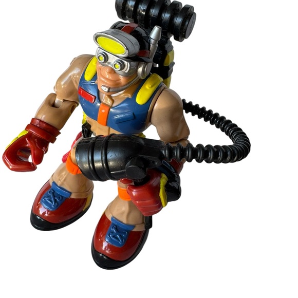 3 Fisher Price Rescue Heroes Rock Miner w/ Backpack Action Figure Mattel - Picture 6 of 8